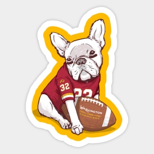 Washington Football Bulldog Sticker